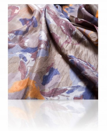 Палантин Женский S30-BIGFLOWER/TAUPE